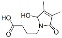 1H-Pyrrole-1-butanoic acid, 2,5-dihydro-2-hydroxy-3,4-dimethyl-5-oxo- (9CI) 化学構造式