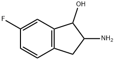 2-AMINO-6-FLUORO-INDAN-1-OL HYDROCHLORIDE 结构式