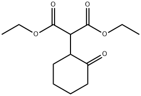 2-(2-氧代环己基)丙二酸二乙酯, 4039-31-0, 结构式
