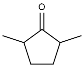 2,5-dimethylcyclopentan-1-one  Struktur