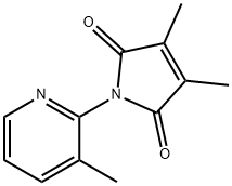 1H-Pyrrole-2,5-dione, 3,4-dimethyl-1-(3-methyl-2-pyridinyl)- (9CI) Struktur