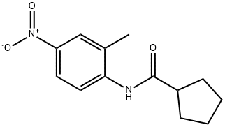 Cyclopentanecarboxamide, N-(2-methyl-4-nitrophenyl)- (9CI) Structure