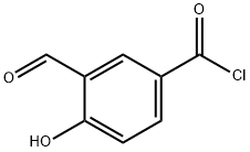 Benzoyl chloride, 3-formyl-4-hydroxy- (9CI) Structure