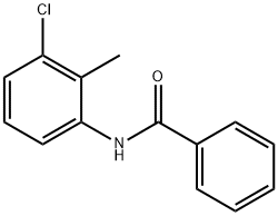 N-(3-クロロ-2-メチルフェニル)ベンズアミド 化学構造式