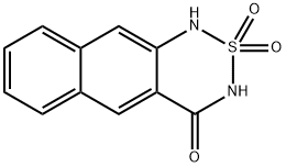 3,4-Dihydro-4-oxo-1H-naphtho[2,3-c][1,2,6]thiadiazine 2,2-dioxide 结构式