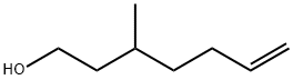3-メチル-6-ヘプテン-1-オール 化学構造式