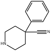 4-苯基哌啶-4-甲腈, 40481-13-8, 结构式