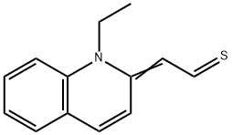 Ethanethial, (1-ethyl-2(1H)-quinolinylidene)- (9CI) 化学構造式