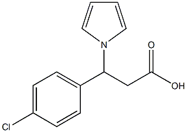 3-(4-Chlorophenyl)-3-(1H-pyrrol-1-yl)propanoic acid Structure