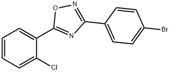3-(4-Bromophenyl)-5-(2-chlorophenyl)-1,2,4-oxadiazole Struktur