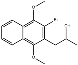 1-(3-BROMO-1,4-DIMETHOXY-NAPHTHALEN-2-YL)-PROPAN-2-OL Struktur