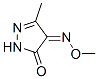 1H-Pyrazole-4,5-dione, 3-methyl-, 4-(O-methyloxime) (9CI),404910-04-9,结构式