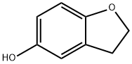 2,3-ジヒドロベンゾフラン-5-オール 化学構造式