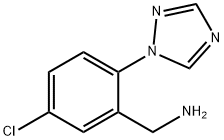 (5-CHLORO-2-(1H-1,2,4-TRIAZOL-1-YL)PHENYL)METHANAMINE Struktur