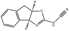Cyanamide, [(3aS,8aR)-3a,8a-dihydro-8H-indeno[1,2-d]oxazol-2-yl]- (9CI) Structure