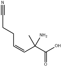 3-Hexenoicacid,2-amino-6-cyano-2-methyl-,(3Z)-(9CI) Struktur