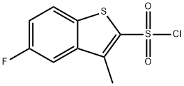 5-氟-3-甲基-1-苯并噻吩-2-磺酰氯, 404964-34-7, 结构式