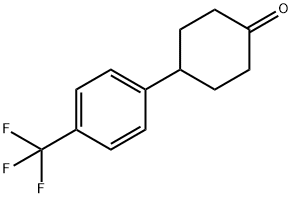 4-(4-(TRIFLUOROMETHYL)PHENYL)CYCLOHEXANONE 化学構造式