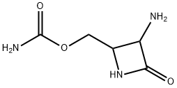 2-Azetidinone, 3-amino-4-[[(aminocarbonyl)oxy]methyl]- (9CI) Structure