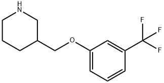 3-([3-(TRIFLUOROMETHYL)PHENOXY]METHYL)PIPERIDINE Structure