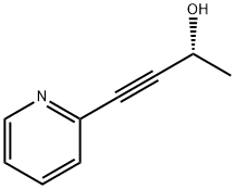 3-Butyn-2-ol, 4-(2-pyridinyl)-, (2R)- (9CI) 结构式