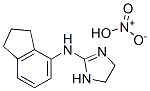 N-(2,3-dihydro-1H-inden-4-yl)-4,5-dihydro-1H-imidazol-2-amine mononitrate Struktur