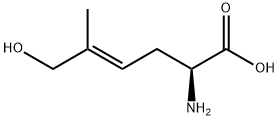 4-Hexenoicacid,2-amino-6-hydroxy-5-methyl-,(2S,4E)-(9CI) Structure