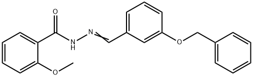N'-[3-(benzyloxy)benzylidene]-2-methoxybenzohydrazide Structure