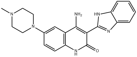 405168-08-3 4-氨基-3-(1H-苯并咪唑-2-基)-6-(4-甲基-1-哌嗪基)-2(1H)-喹啉酮