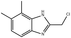 2-(氯甲基)-4,5-二甲基-1H-苯并咪唑, 405173-68-4, 结构式