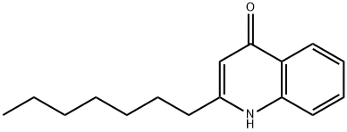 2-庚基-4-喹啉酮, 40522-46-1, 结构式