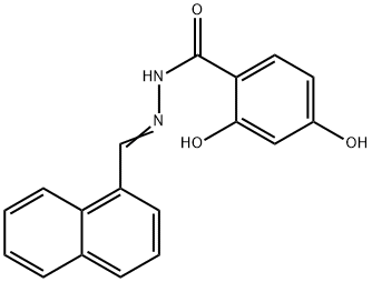 2,4-dihydroxy-N'-(1-naphthylmethylene)benzohydrazide Struktur