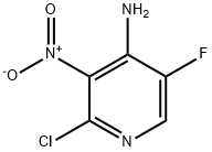 2-Chloro-5-fluoro-3-nitro-4-pyridinaMine Struktur