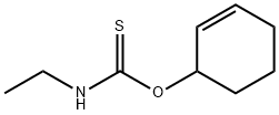 Carbamothioic acid, ethyl-, O-2-cyclohexen-1-yl ester (9CI) Structure