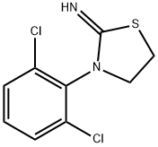 3-(2,6-DICHLOROPHENYL)-2-IMINOTHIAZOLIDINE HYDROBROMIDE 化学構造式