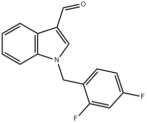 1-(2,4-difluorobenzyl)-3-formyl-1H-indole Struktur