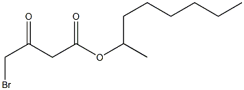 2-octyl-gamma-bromoacetoacetate Structure