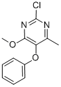 2-CHLORO-4-METHOXY-6-METHYL-5-PHENOXY-PYRIMIDINE,405293-40-5,结构式