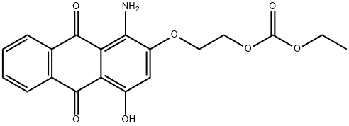 2-[(1-amino-9,10-dihydro-4-hydroxy-9,10-dioxo-2-anthryl)oxy]ethyl ethyl carbonate Structure