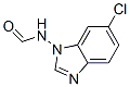 Formamide, N-(6-chloro-1H-benzimidazol-1-yl)- (9CI) Structure