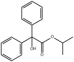 Benzeneacetic acid, a-hydroxy-a-phenyl-, 1-Methylethyl ester,4055-06-5,结构式