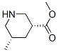 3-Piperidinecarboxylicacid,5-methyl-,methylester,(3R,5S)-(9CI) Struktur