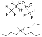 トリブチルメチルアンモニウムビス(トリフルオロメタンスルホニル)イミド 化学構造式
