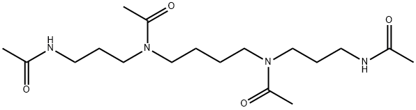 N,N'-(1,4-Butanediyl)bis[N-[3-(acetylamino)propyl]acetamide] 结构式