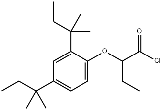2-[2,4-bis(1,1-dimethylpropyl)phenoxy]butyryl chloride Structure