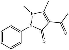 4-Acetylantipyrine 化学構造式