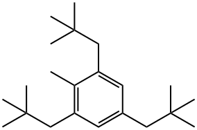 1,3,5-Tris(2,2-dimethylpropyl)-2-methylbenzene 结构式