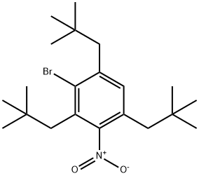 2-Bromo-1,3,5-tris(2,2-dimethylpropyl)-4-nitrobenzene,40572-23-4,结构式