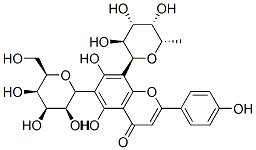 三色堇黄苷, 40581-17-7, 结构式