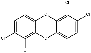 1,2,6,7-Tetrachlorodibenzo[1,4]dioxin, 40581-90-6, 结构式